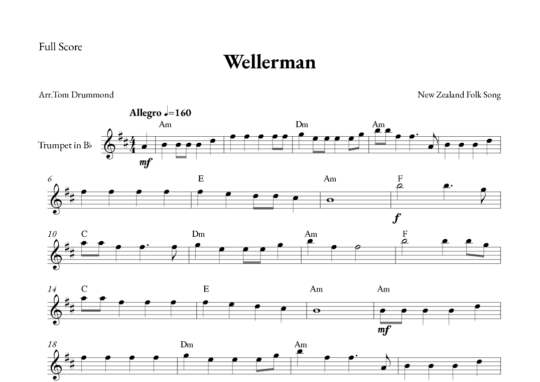 Wellerman (arr. Tom Drummond)