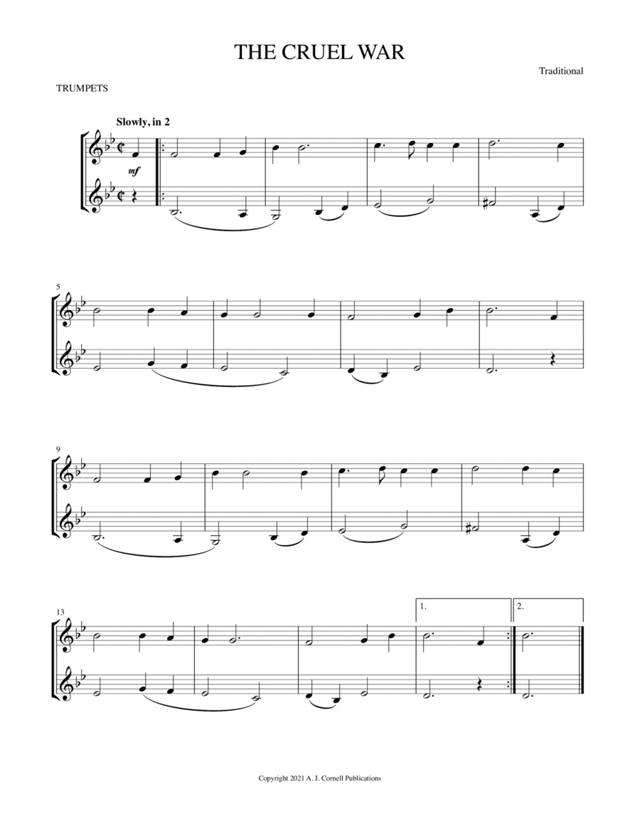 The Cruel War (arr. Mark Phillips)