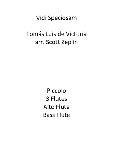 Vidi Speciosam (arr. Scott Zeplin)