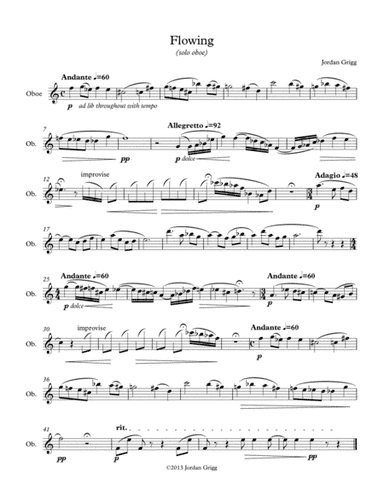 Flowing (solo oboe)