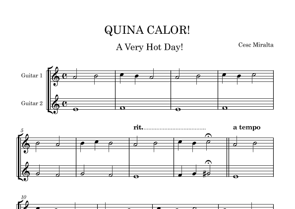 QUINA CALOR! Guit Duet