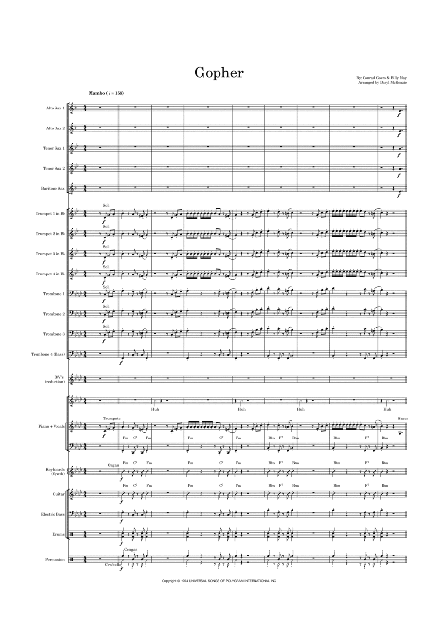 Gopher (arr. Daryl McKenzie)