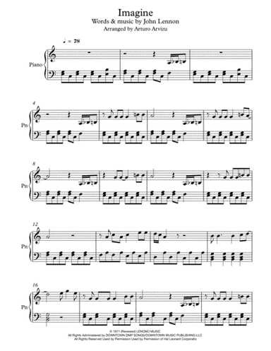 Imagine (arr. Arturo Arvizu)