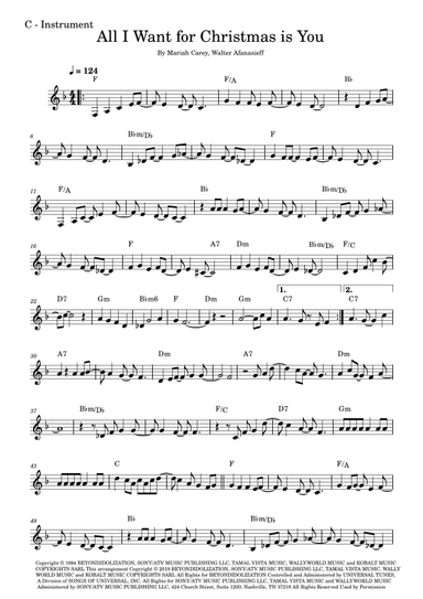 All I Want For Christmas Is You (arr. Fabio Eduardo de Oliveira)
