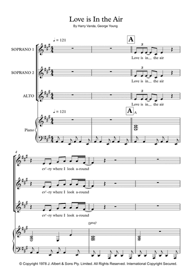 Love Is In The Air (arr. Jo Scullin)