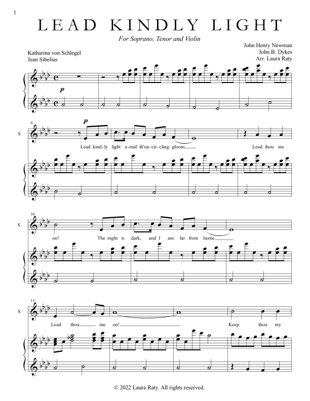 Lead Kindly Light (arr. Laura Raty)