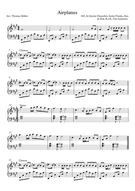 Airplanes (arr. Thomas Müller)