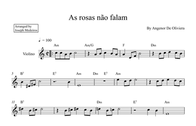 As Rosas Nao Falam (arr. Joseph Medeiros)