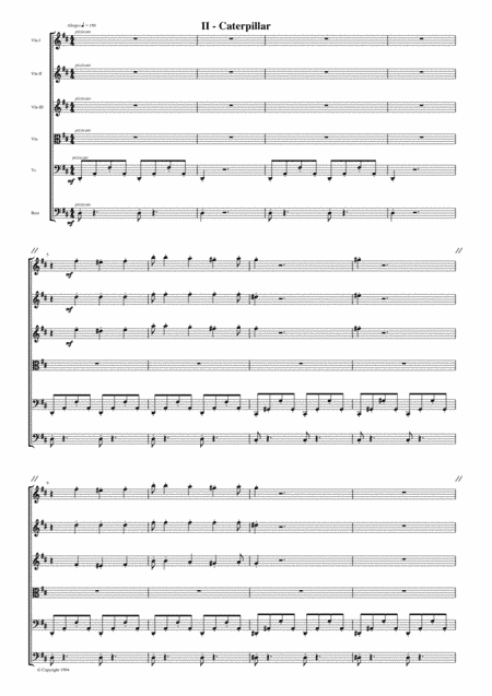 Metamorphosis of a Blue-Eyed Sailor, Op 7, 2nd Movement, Caterpillar