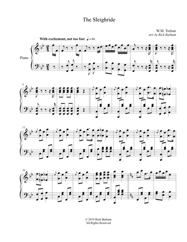 The Sleighride (arr. Rick Barham)