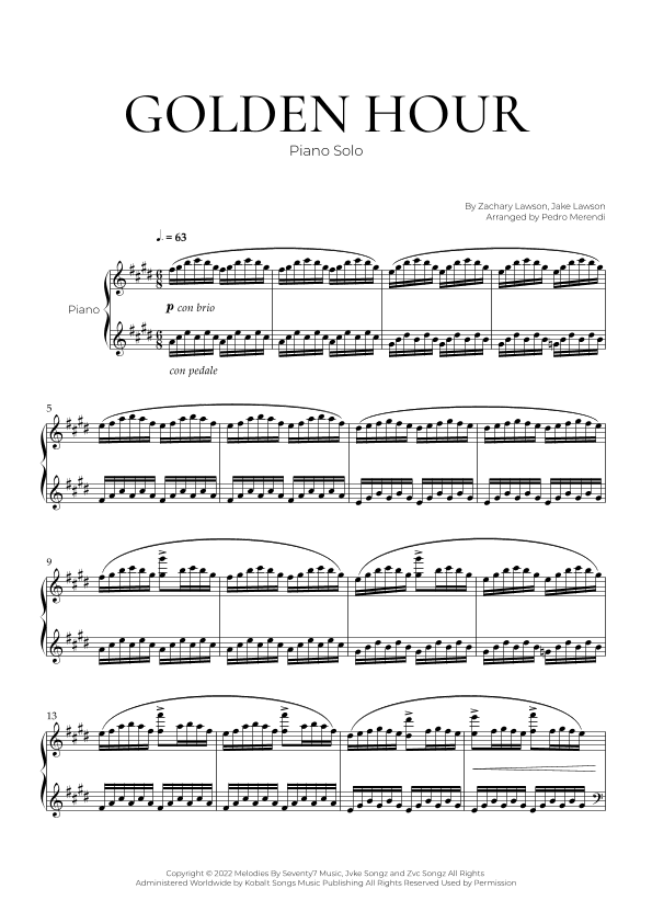 Golden Hour (arr. Pedro Merendi)