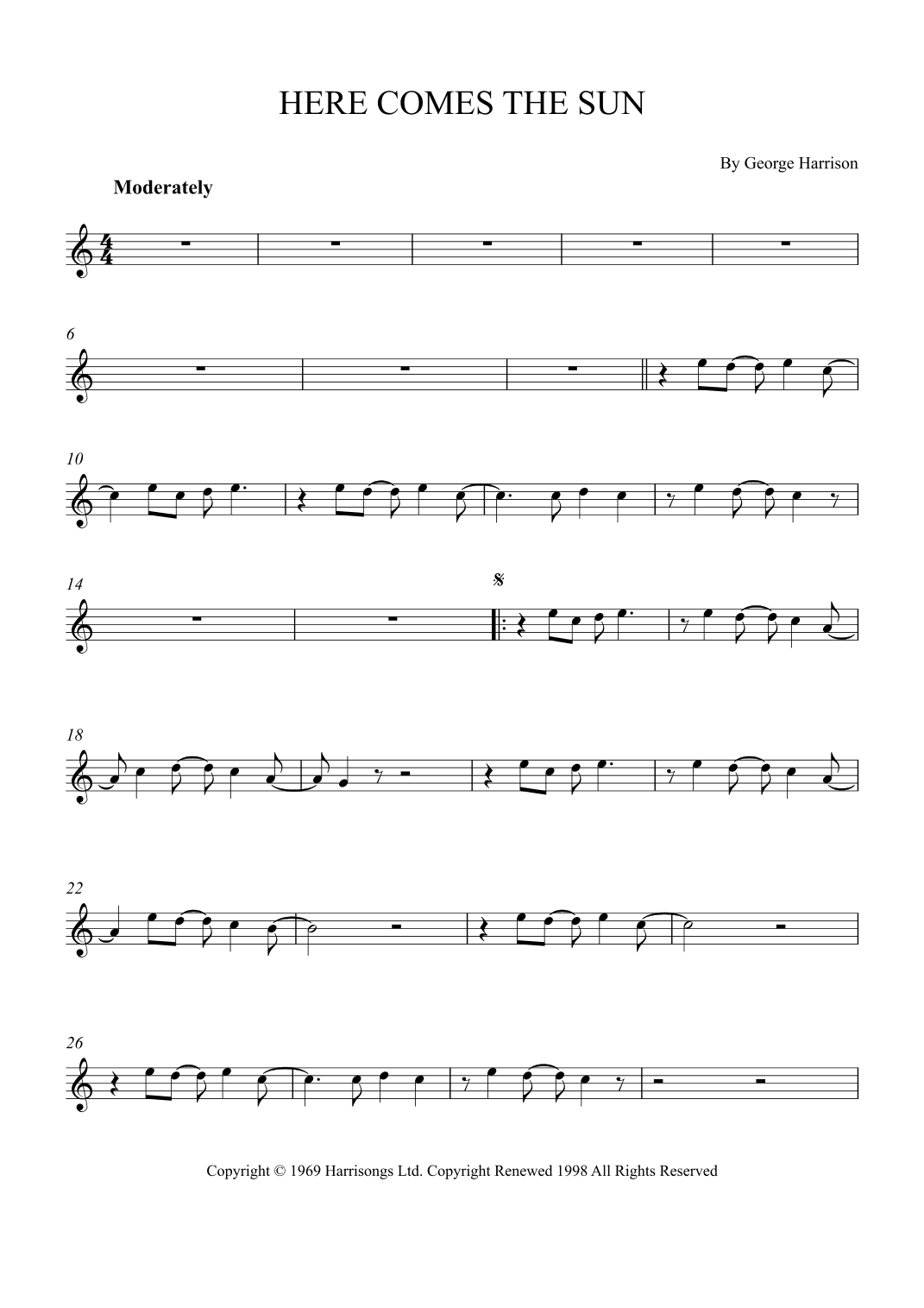 Here Comes The Sun (arr. Alex Nunes Rodrigues)