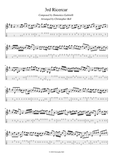 Ricercar No. 3 (arr. Silent Home Records)