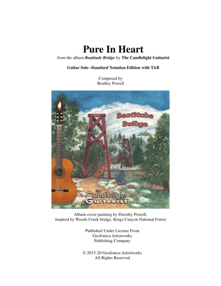 Pure In Heart (guitar solo in standard notation with TAB)