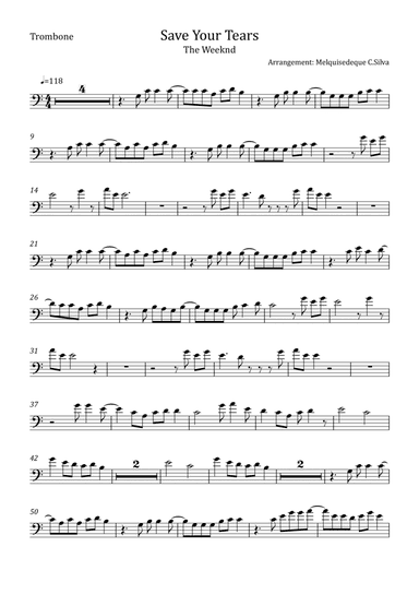 Save Your Tears (arr. Melquisedeque C.Silva)