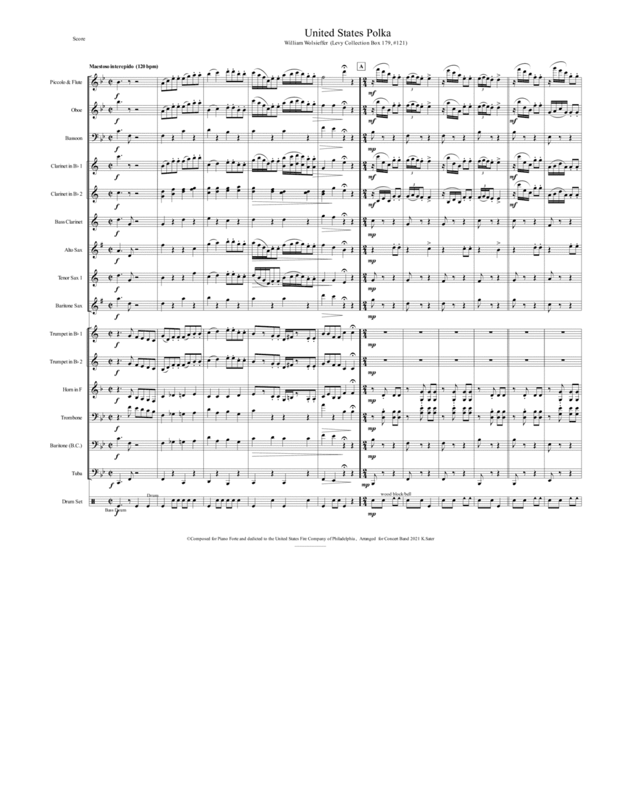 United States Polka (arr. K.Sater)