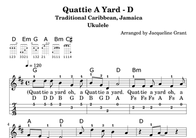 Quattie A Yard (arr. Jacqueline Grant)