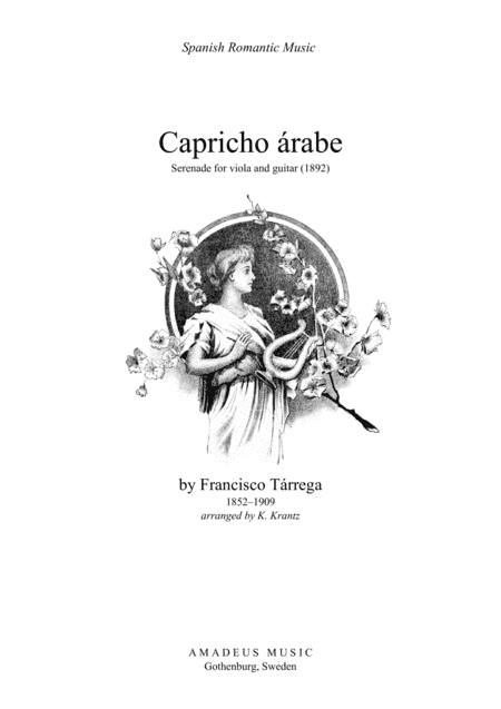 Capricho arabe/Capricho árabe for viola and guitar (arr. K. Krantz)