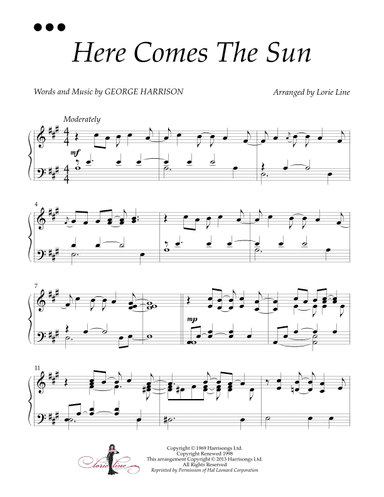 Here Comes The Sun (arr. Lorie Line)