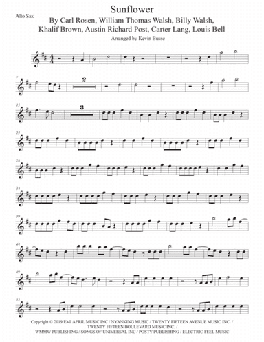 Sunflower (arr. Kevin Busse)