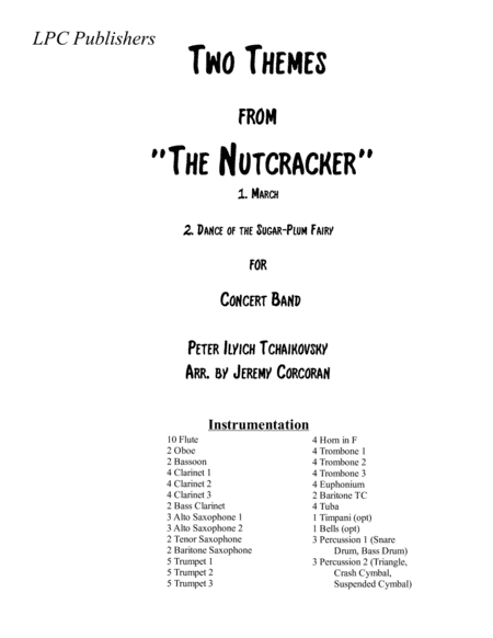 Two Themes from The Nutcracker for Concert Band (arr. Jeremy Corcoran)