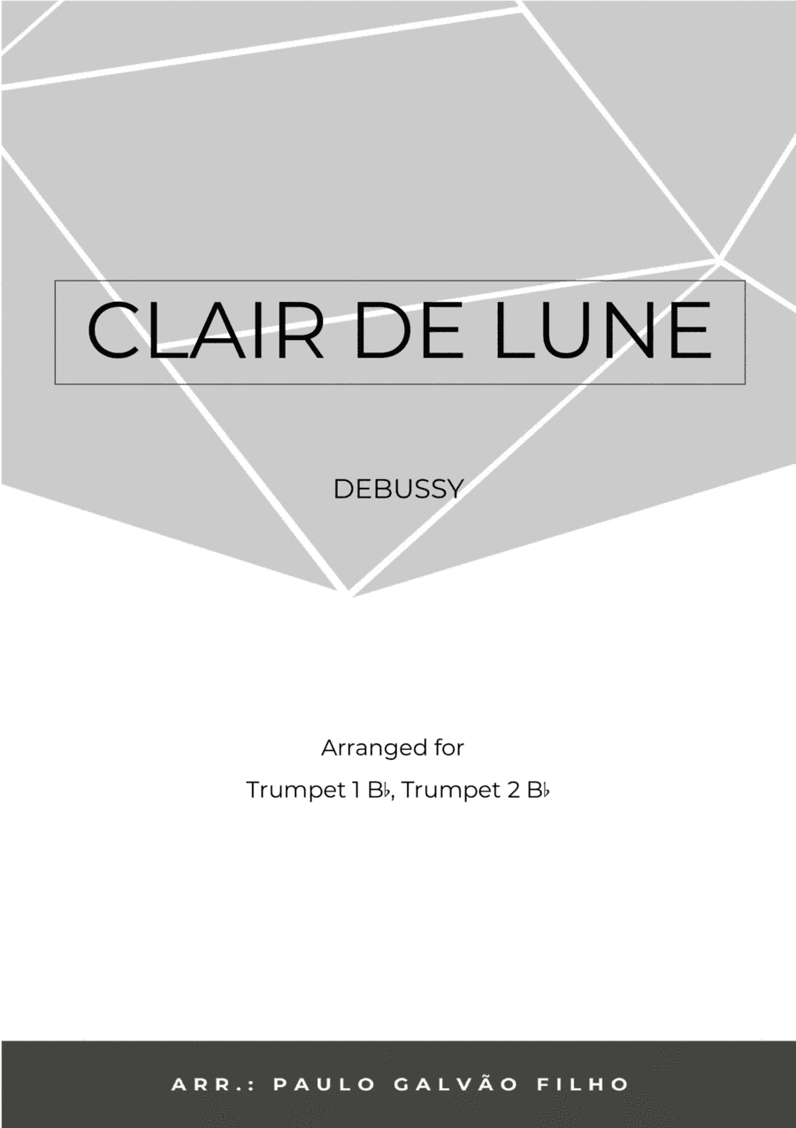 CLAIR DE LUNE - TRUMPET DUO (arr. Paulo Galvao Filho)