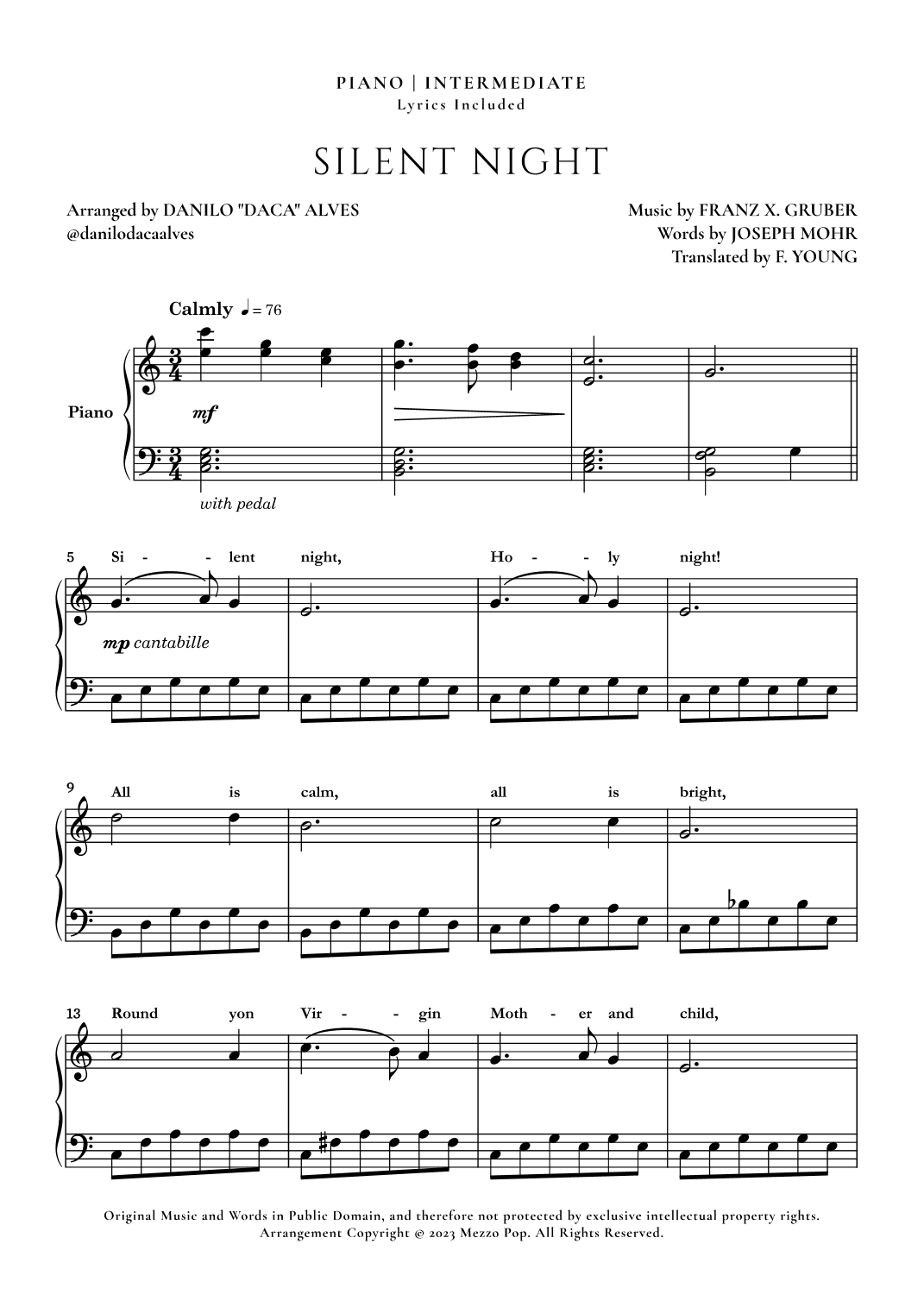 Silent Night (arr. Danilo "Daca" Alves)