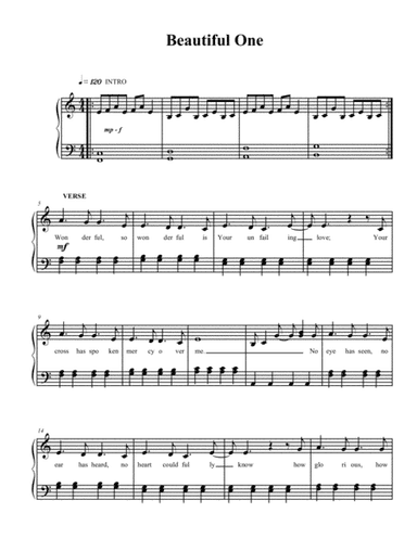 Beautiful One (arr. Diane M. McGahee)