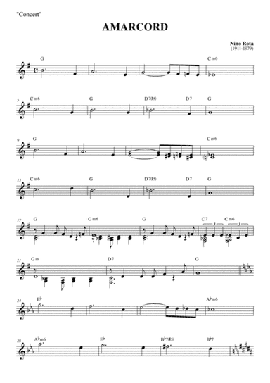 Amarcord (arr. Luca Aletta)