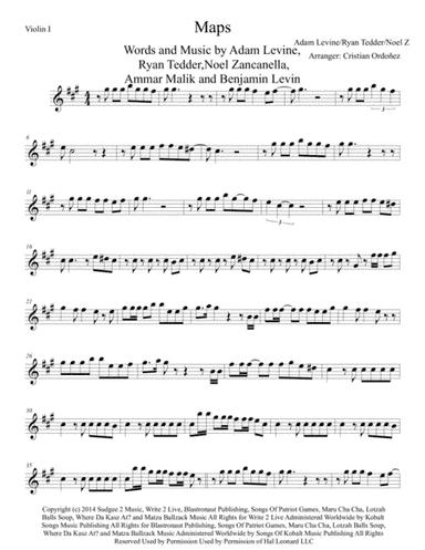 Maps (arr. Cristian Ordoñez)