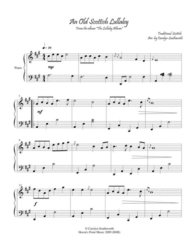 An Old Scottish Lullaby (arr. Heron's Point Music)
