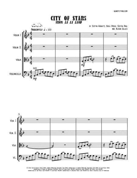 City Of Stars (arr. Alison Gillies)