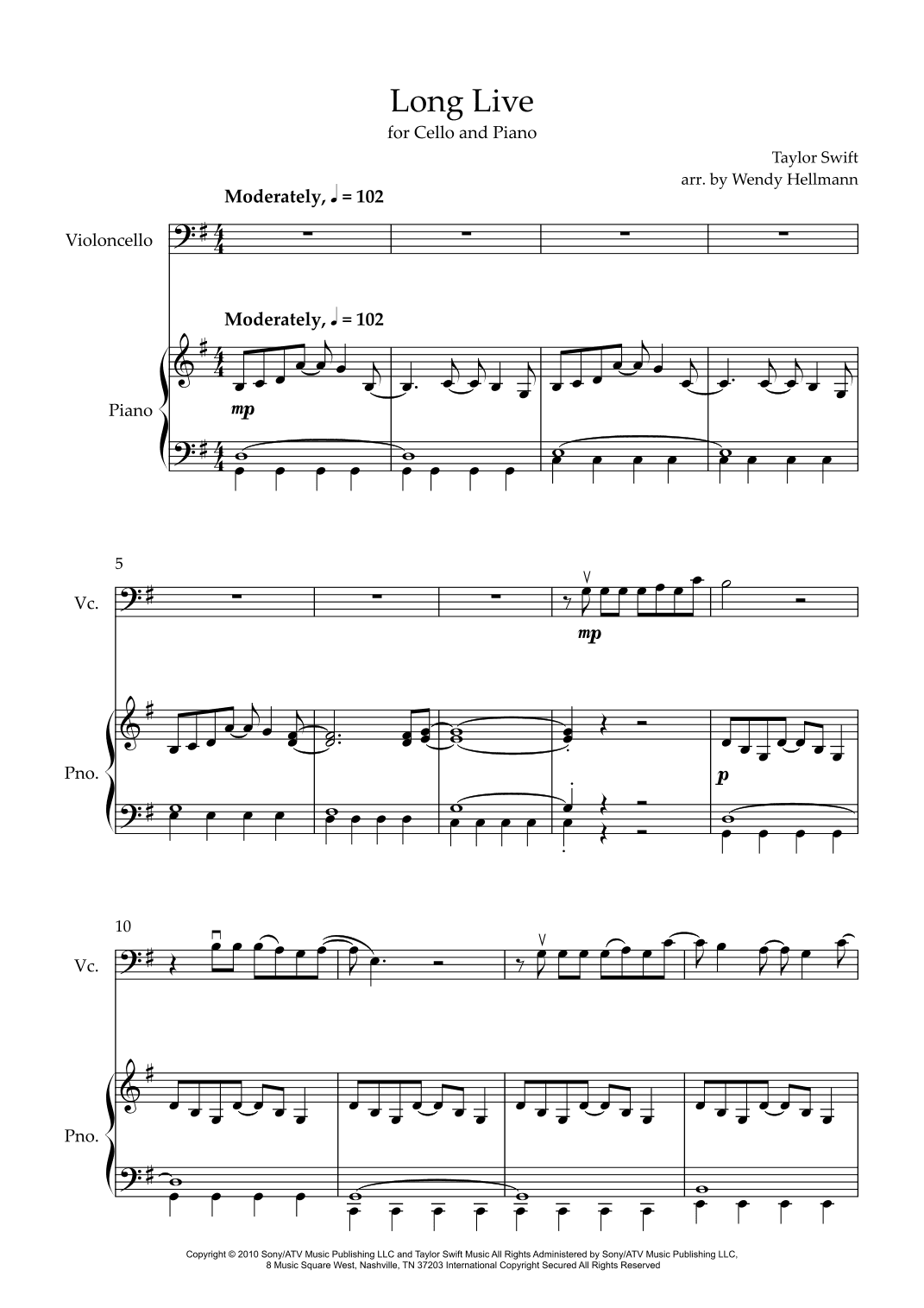 Long Live (arr. Wendy Hellmann)