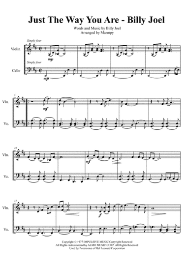Just The Way You Are (arr. Marmpy)