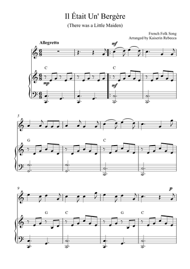 Il Était Un' Bergère (There was a Little Maiden) (arr. Kaiserin Rebecca)