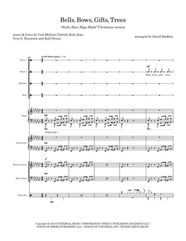 Bells, Bows, Gifts, Trees (nails, Hair, Hips, Heels) (arr. David Maddux)