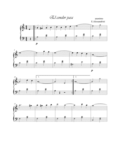 El condor pasa (arr. Ester Alessandrini)
