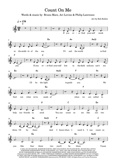 Count On Me (arr. Rob Bullen)