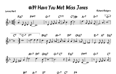 Have You Met Miss Jones? (arr. John Fries)