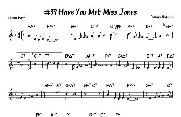 Have You Met Miss Jones? (arr. John Fries)