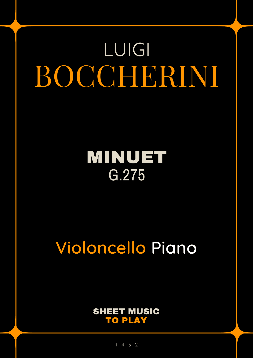 Minuet Op.11 No.5 - Cello and Piano (Full Score and Parts) (arr. César Madeira)