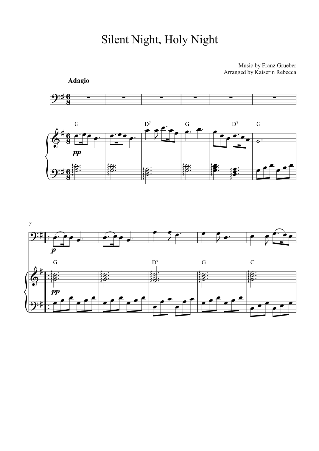 Silent Night, Holy Night (arr. Kaiserin Rebecca)
