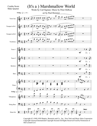 A Marshmallow World (arr. Paul Hemmer)