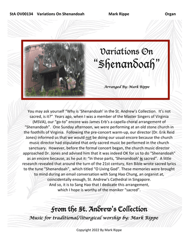 Variations on "Shenandoah" (StA OV00134) (arr. Mark Rippe)