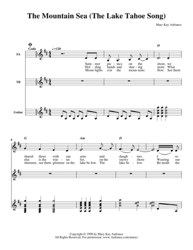 The Mountain Sea The Lake Tahoe Song