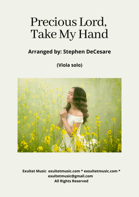 Precious Lord, Take My Hand (Viola solo and Piano) (arr. Stephen DeCesare)
