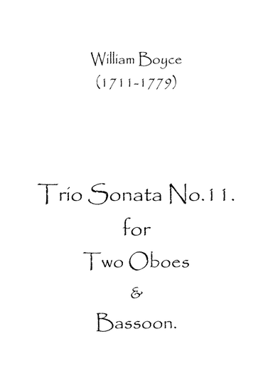 Trio Sonata No.11 (arr. Spence Bundy)