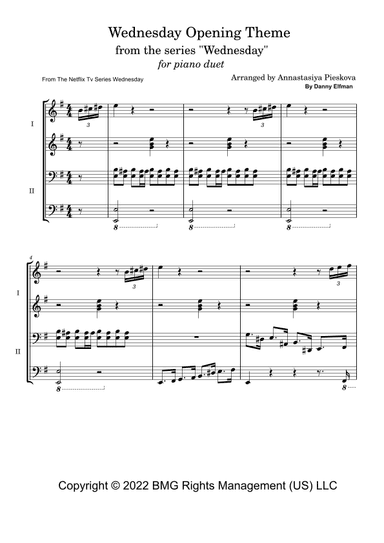 Wednesday Main Titles (arr. Annastasiya Pieskova)