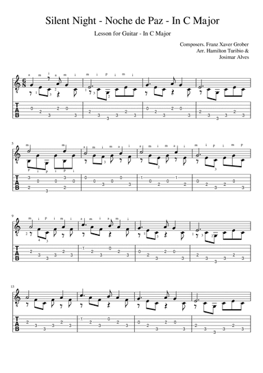 Silent Night in C major (arr. Josimar Alves Fonseca)