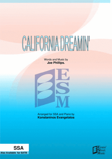 California Dreamin' (arr. Konstantinos Evangelatos)